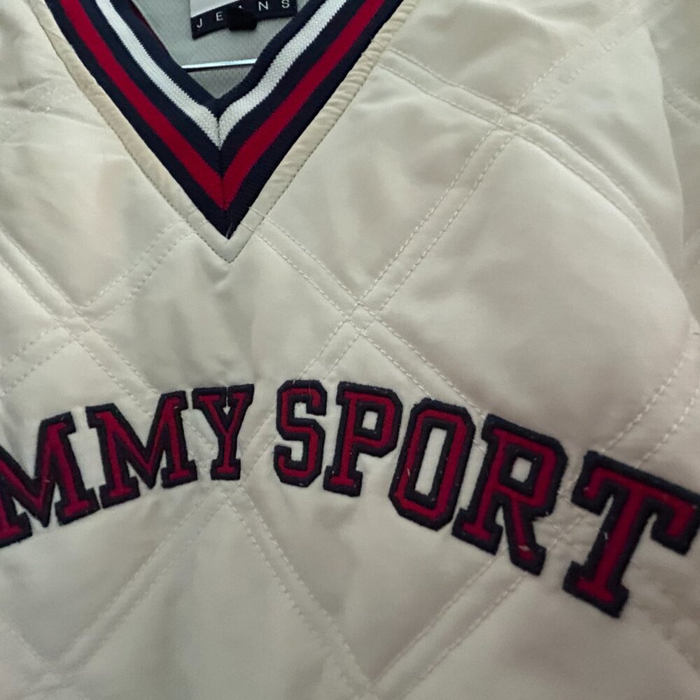 VINTAGE Original Tommy Hilfiger quilted puffer jacket/sweatshirt from the 90" - Picture 4 of 9
